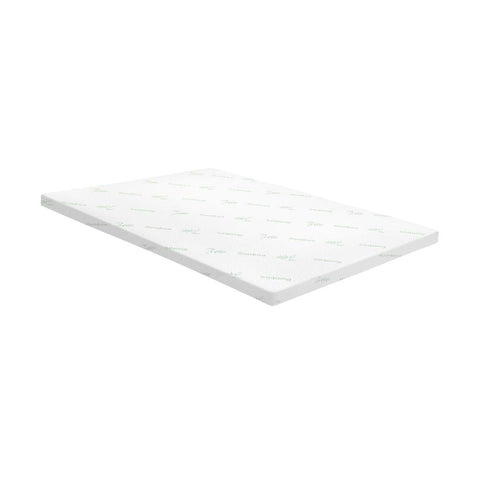 Simple Deals Memory Foam Mattress Topper Bed Cool Gel Bamboo Cover Underlay Queen 10CM  maually add