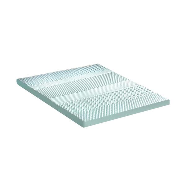 Simple Deals Memory Foam Mattress Topper Cool Gel Bed Bamboo Cover 7-Zone 8CM Queen/Double/King/Single