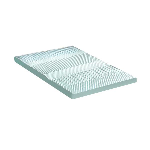 Simple Deals Memory Foam Mattress Topper Cool Gel Bed Bamboo Cover 7-Zone 8CM Queen/Double/King/Single