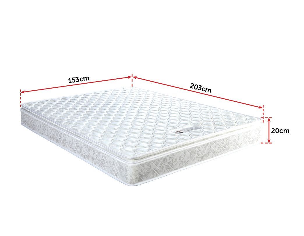 Mattresses Palermo Queen Luxury Latex Pillow Top Topper Spring Mattress