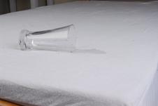 Bedding Queen Mattress Protector - Waterproof Terry w Skirt