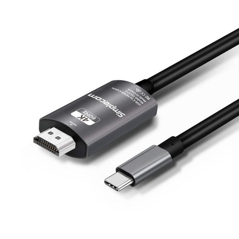 Computer Accessories Simplecom DA312 USB 3.1 Type C to HDMI Cable 2M 4K@60Hz Aluminium HDCP