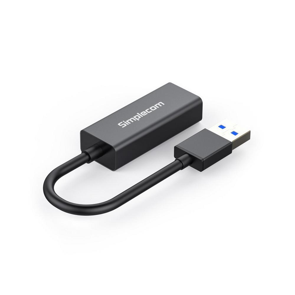 Computer Accessories Simplecom NU303 USB 3.0 to Gigabit Ethernet Network Adapter Aluminium
