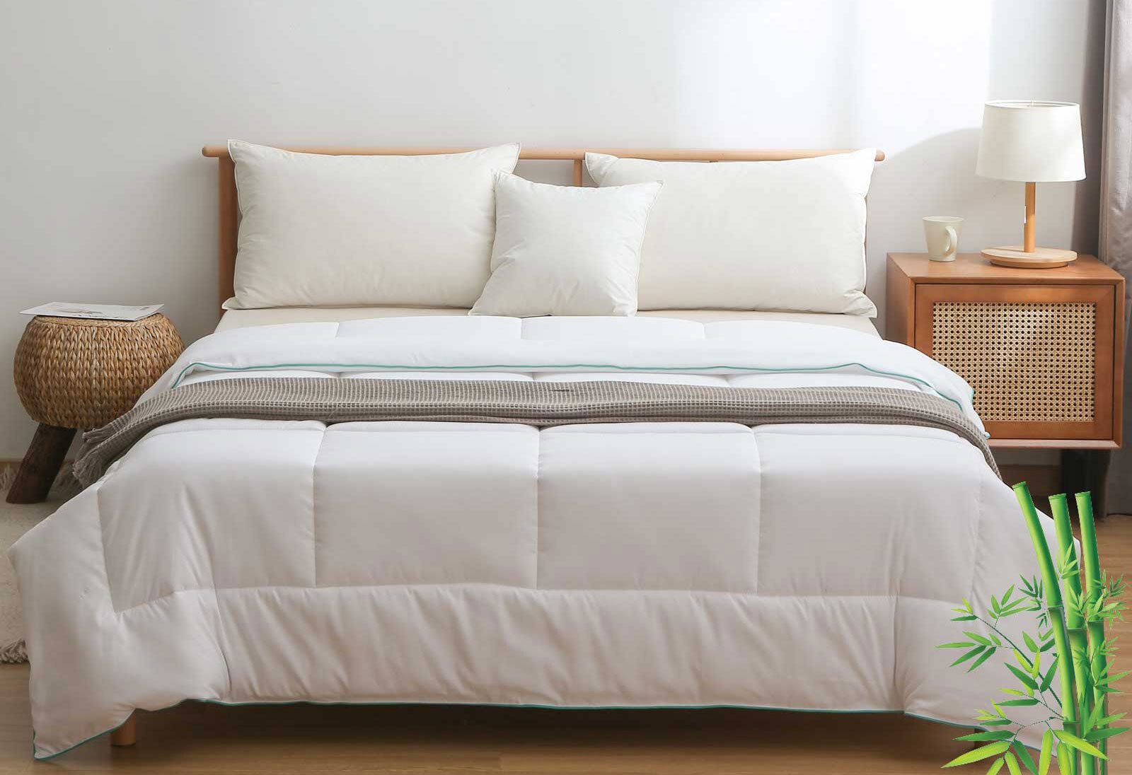 Bedding Single Size Soft Quilt-white