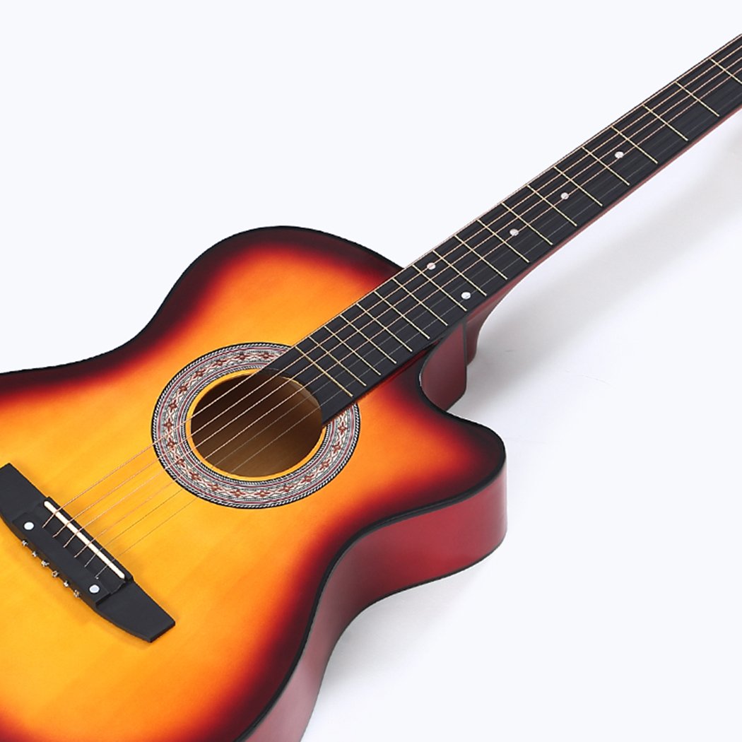 Entertainment & Elec Sleek lacquer finish 41 Inch Wooden Folk Acoustic Guitar
