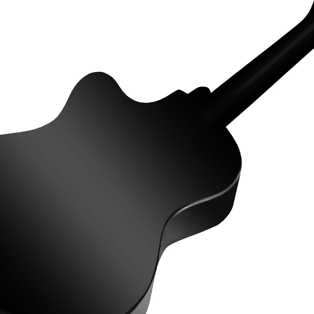 Entertainment & Elec Sleek lacquer finish 41 Inch Wooden Folk Acoustic Guitar-black