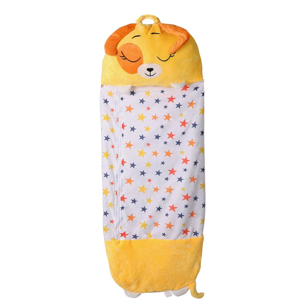 Sleeping Bag Child Pillow Kids Bags Happy Napper Gift Toy Dog Yellow