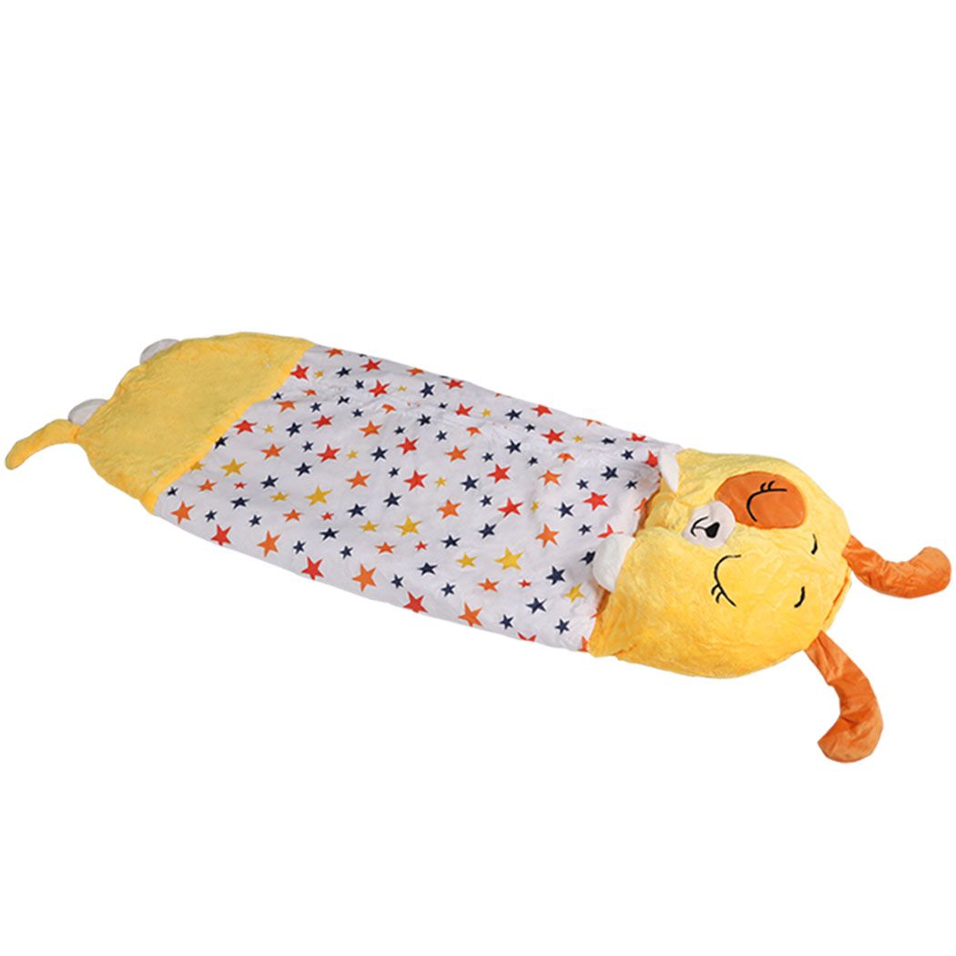 Sleeping Bag Child Pillow Kids Bags Happy Napper Gift Toy Dog Yellow