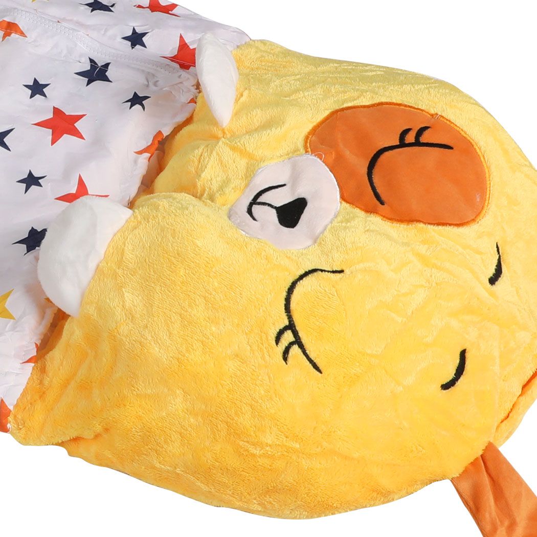 Sleeping Bag Child Pillow Kids Bags Happy Napper Gift Toy Dog Yellow