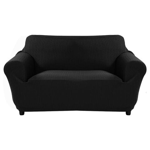 Slipcover Protector Couch Covers 3-Seater Black