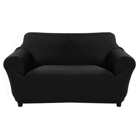 Slipcover Protector Couch Covers 3-Seater Black