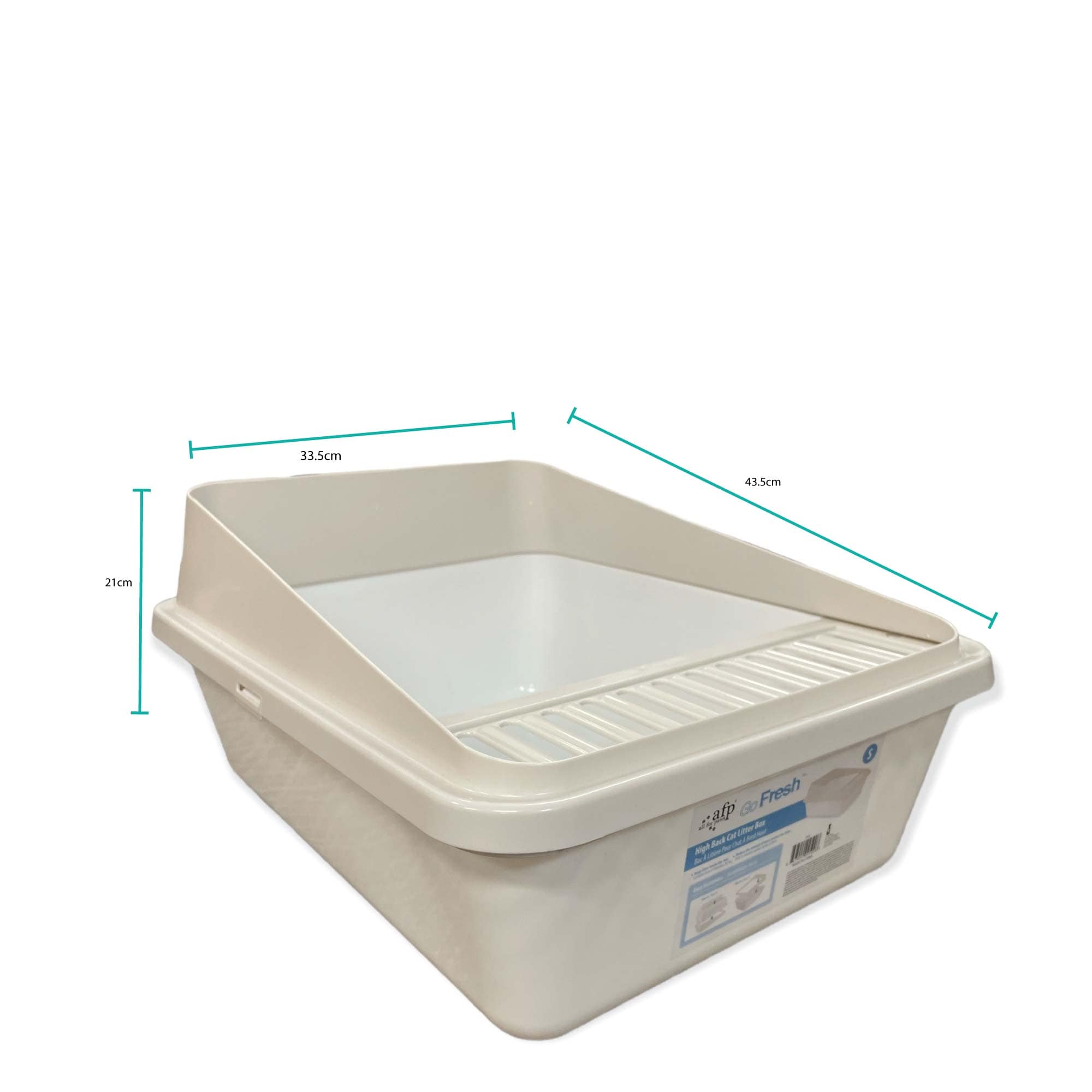 Small High Back Cat Litter Tray - Clean and Fresh