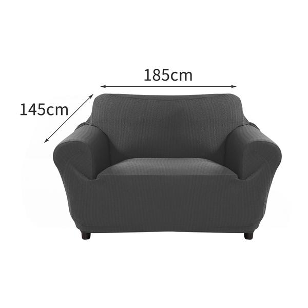 living room Sofa Cover 2-Seater Dark Grey