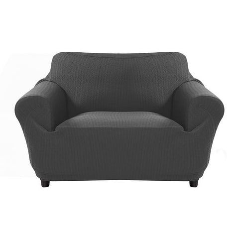 living room Sofa Cover 2-Seater Dark Grey