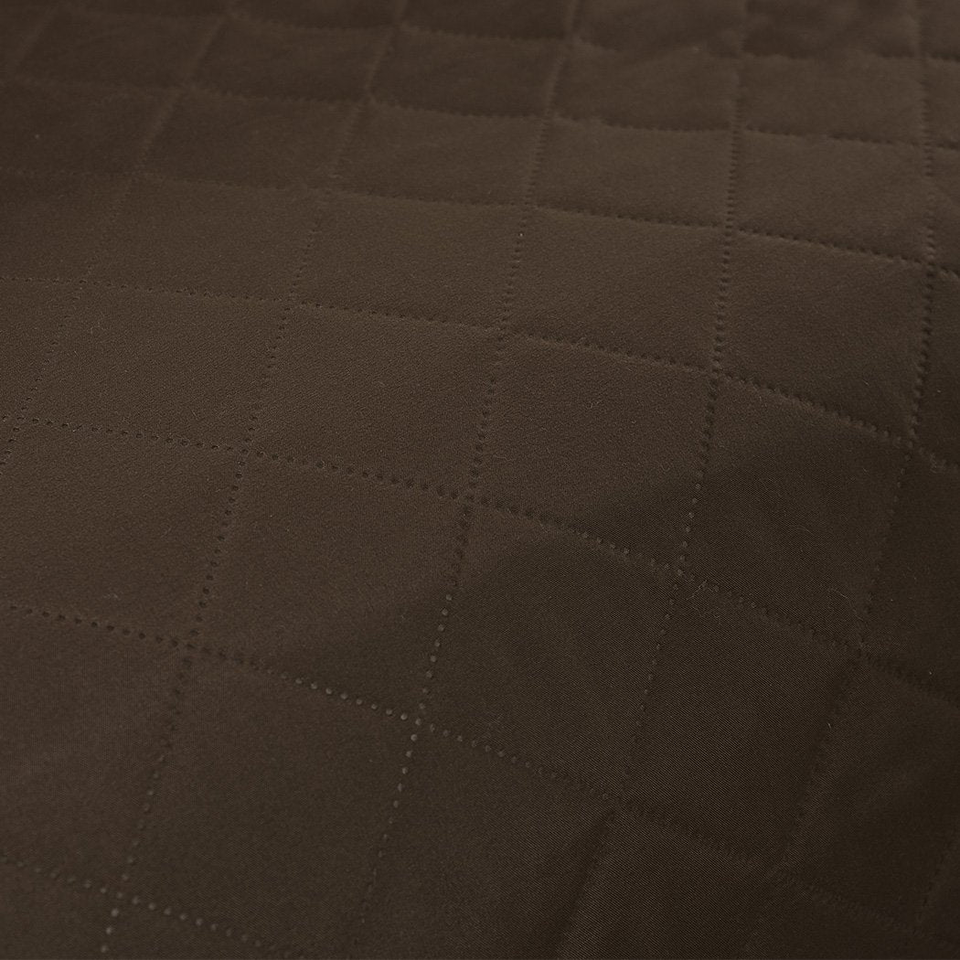 living room Sofa Cover Couch Lounge Protector Quilted Slipcovers Waterproof Coffee 173cm x 200cm