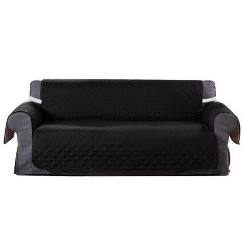 Sofa Cover Couch Slipcovers Waterproof Black 335Cm X 218Cm