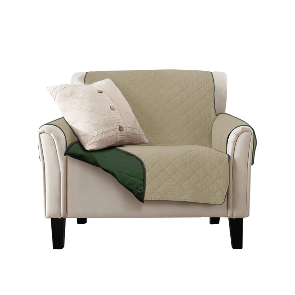 living room Sofa Cover Couch Slipcovers Waterproof Coffee And Khaki 165Cm X 190Cm