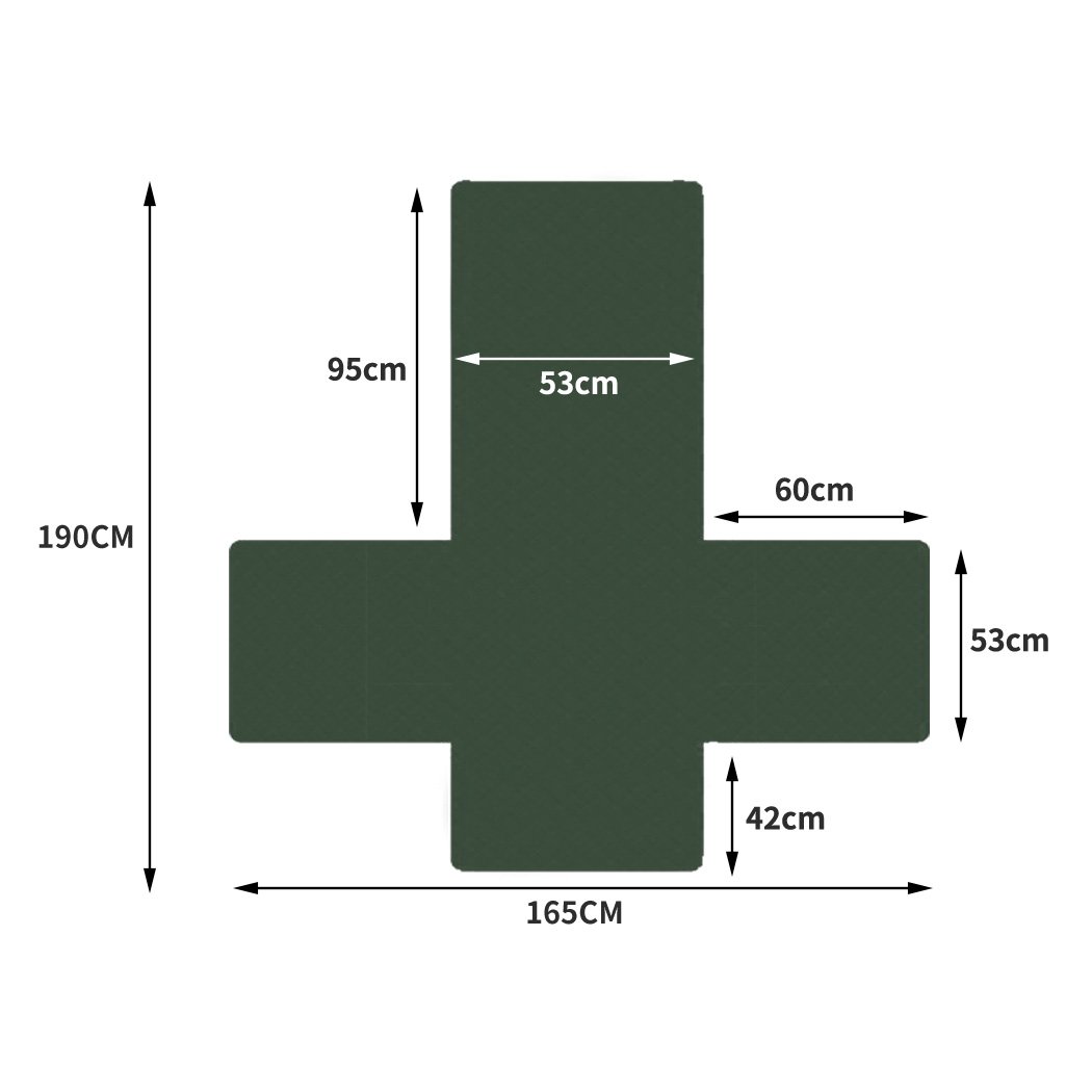 living room Sofa Cover Couch Slipcovers Waterproof Coffee And Khaki 165Cm X 190Cm