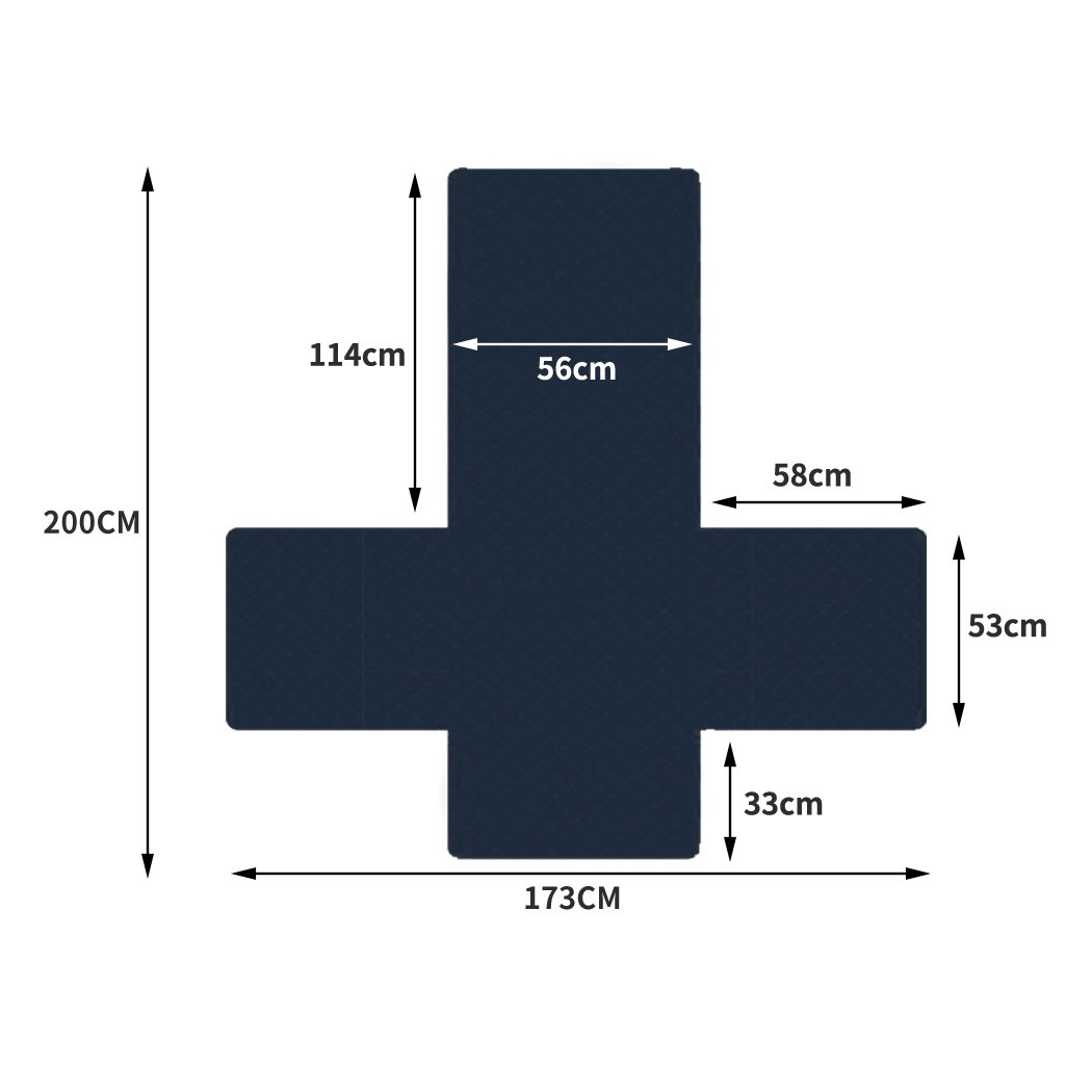 living room Sofa Cover Couch Slipcovers Waterproof Teal 173Cm X 200Cm