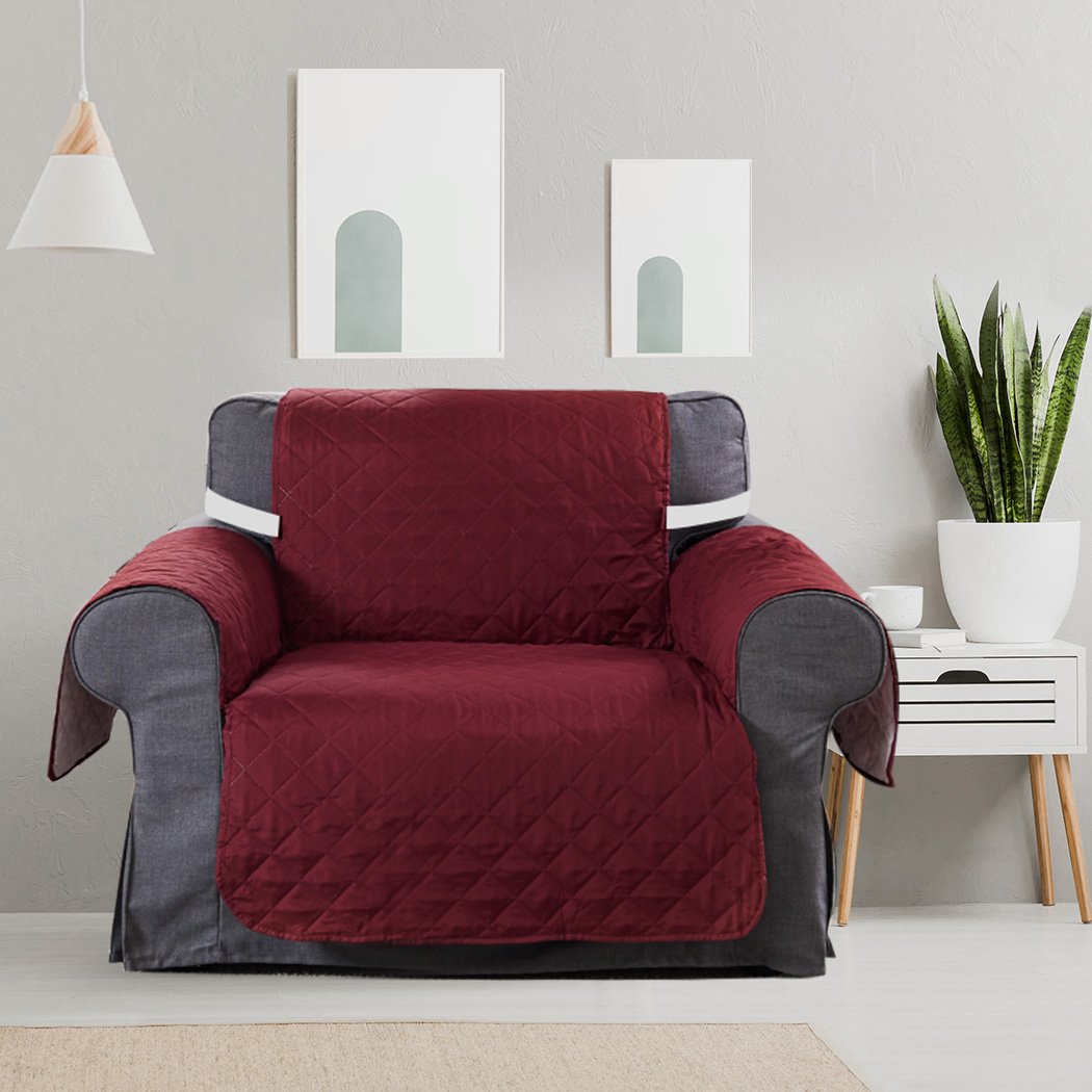 living room Sofa Cover Couch Slipcovers Waterproof Wine 173Cm X 200Cm