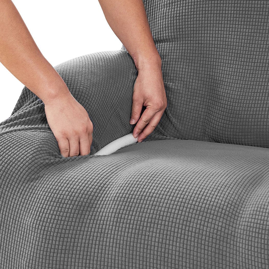 living room Sofa Cover Recliner Chair Covers Protector Slipcover Grey