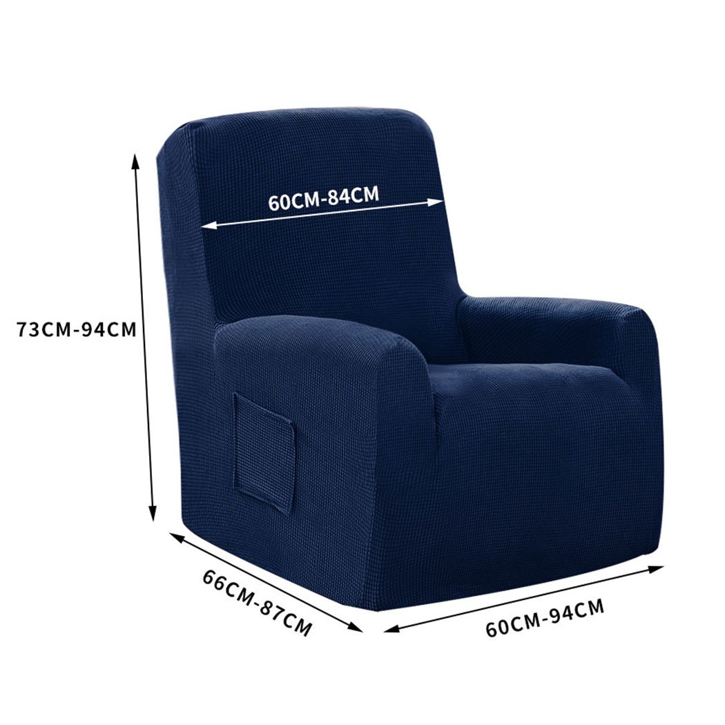 living room Sofa Cover Recliner Chair Covers Protector Slipcover Navy