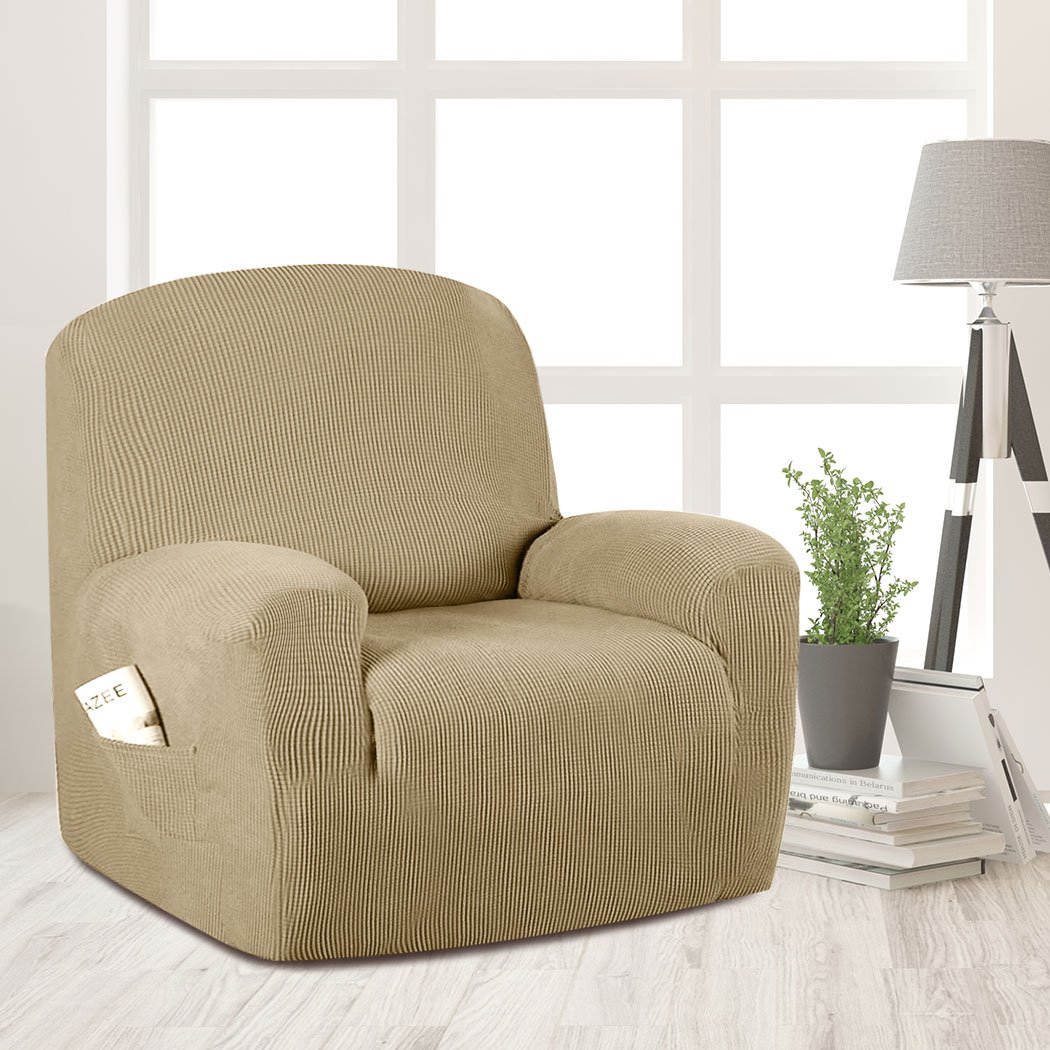 living room Sofa Cover Recliner Chair Covers Protector Slipcover Sand