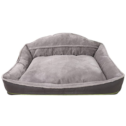Sofa-Style Dog Bed Waterproof Washable Soft High Back Comfy Sleeping Kennel XL
