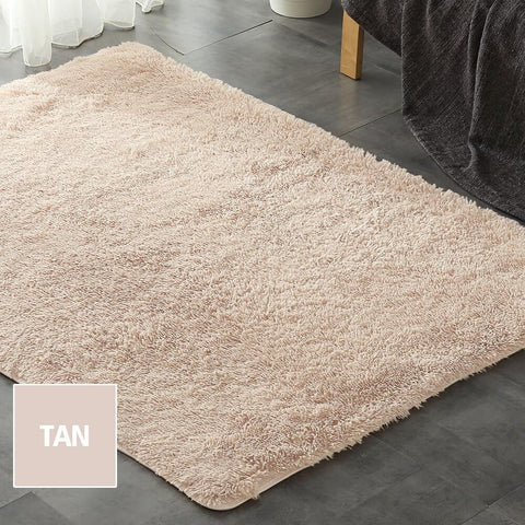 living room Soft Shag Floor Confetti Rug 120X160Cm Tan