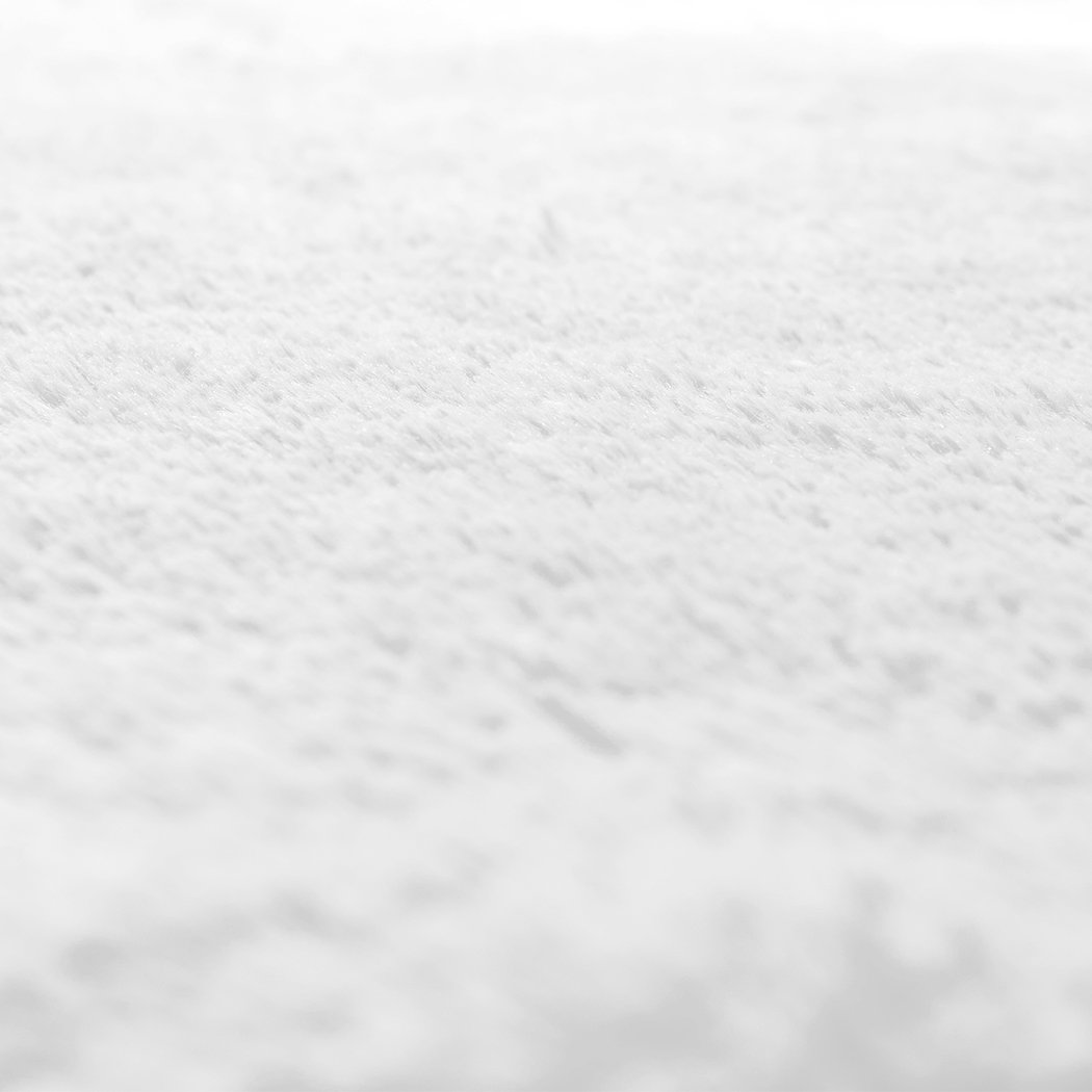 living room Soft Shag Shaggy Floor Confetti Rug Carpet 120X160Cm White