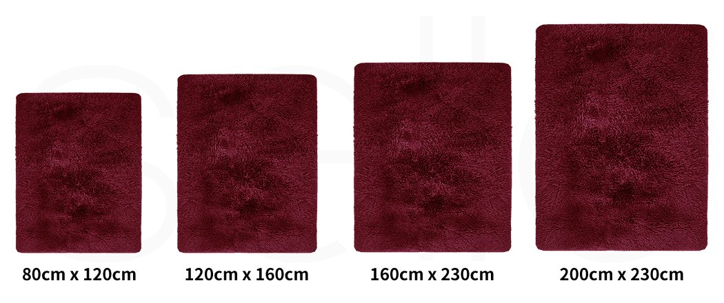 living room Soft Shag Shaggy Floor Confetti Rug Carpet 200X230Cm White