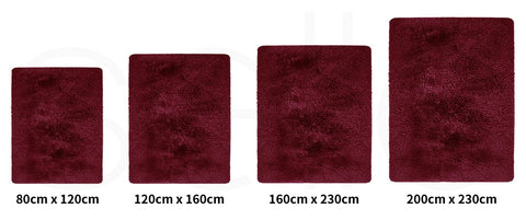 Soft Shag Shaggy Floor Confetti Rug Carpet 200X230Cm White