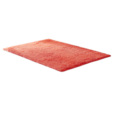 living room Soft Shag Shaggy Floor Confetti Rug Carpet 80X120Cm Red