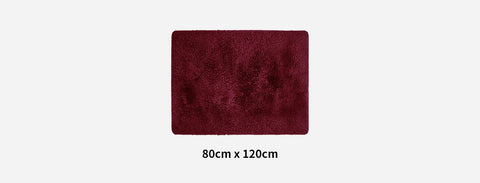 Soft Shag Shaggy Floor Confetti Rug Carpet 80X120Cm Red