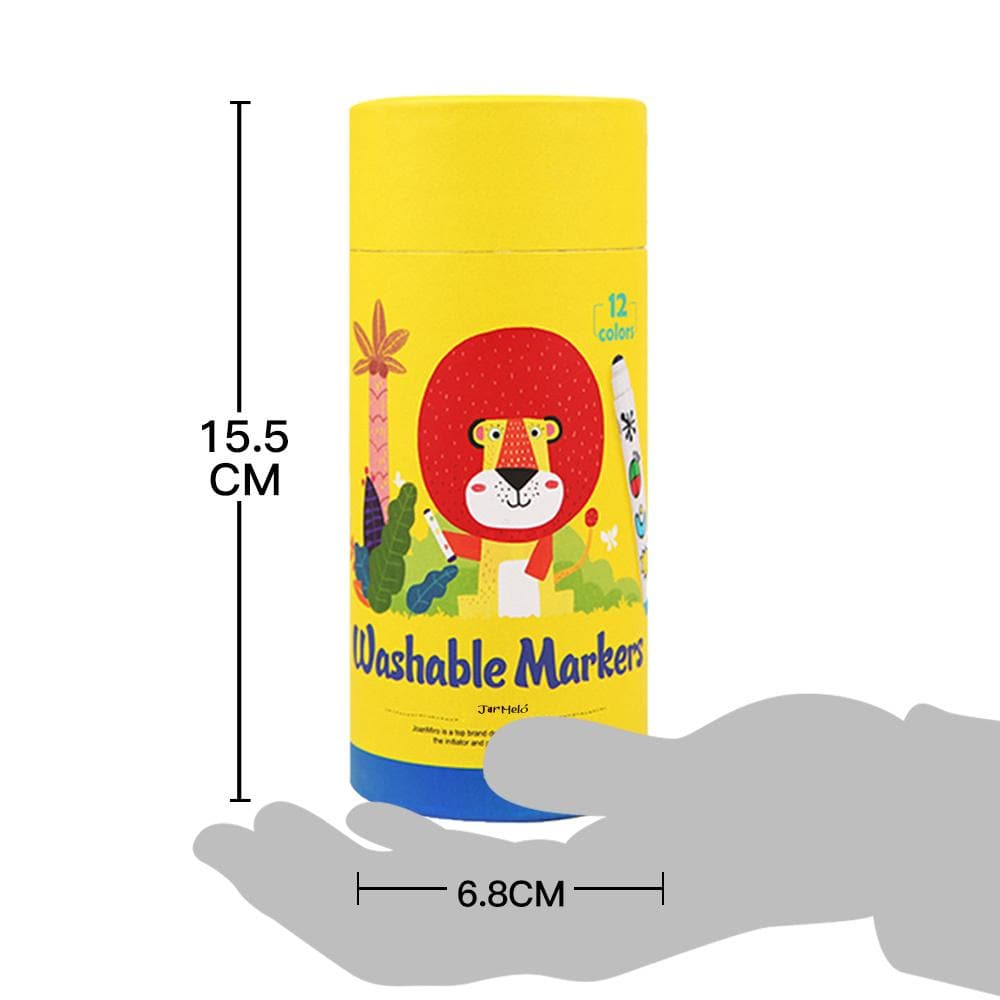 toys for above 3 years above Special Round Tip Washable Maker -12 Colors
