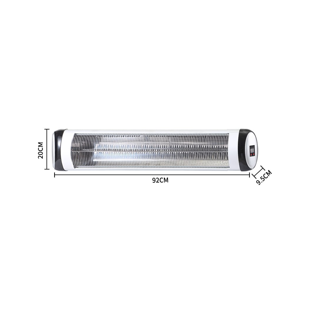 home appliances Spector 2500W Electric Infrared Patio Heater Radiant Strip Indoor Remote