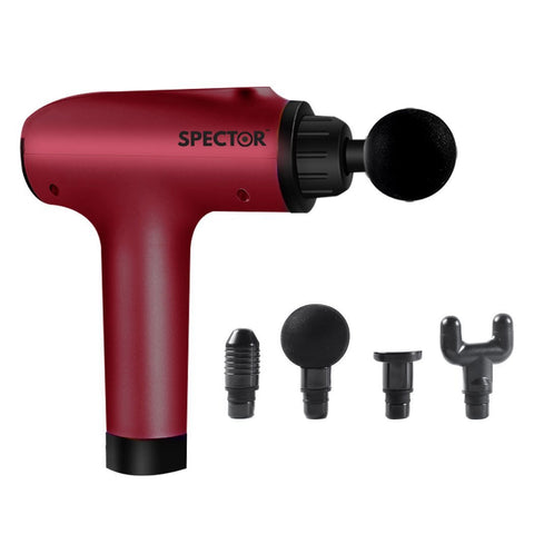 Spector Massage Gun Deep Tissue Percussion Massage- Red