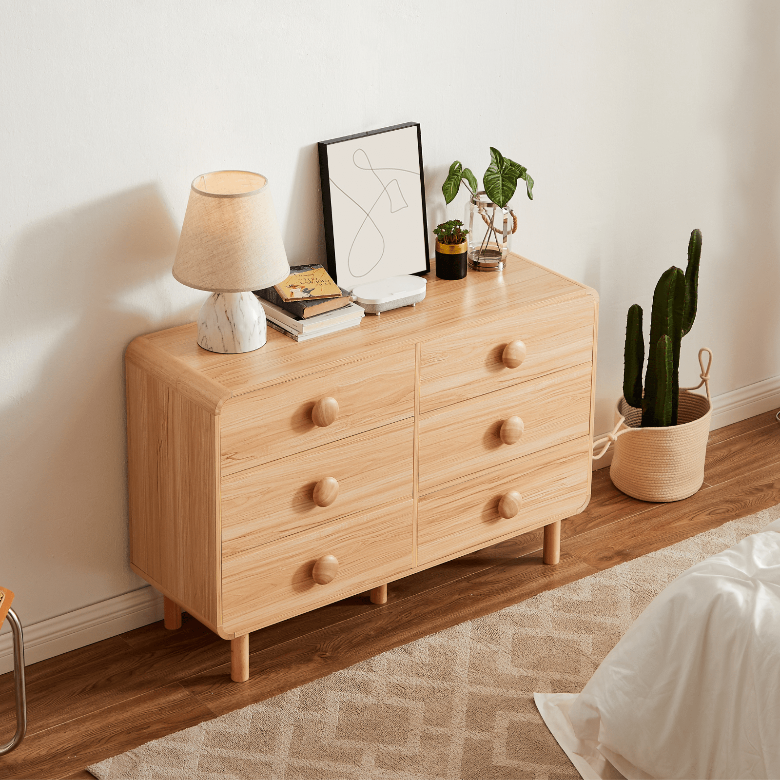 Spencer 6 Chest of Drawers in Natural