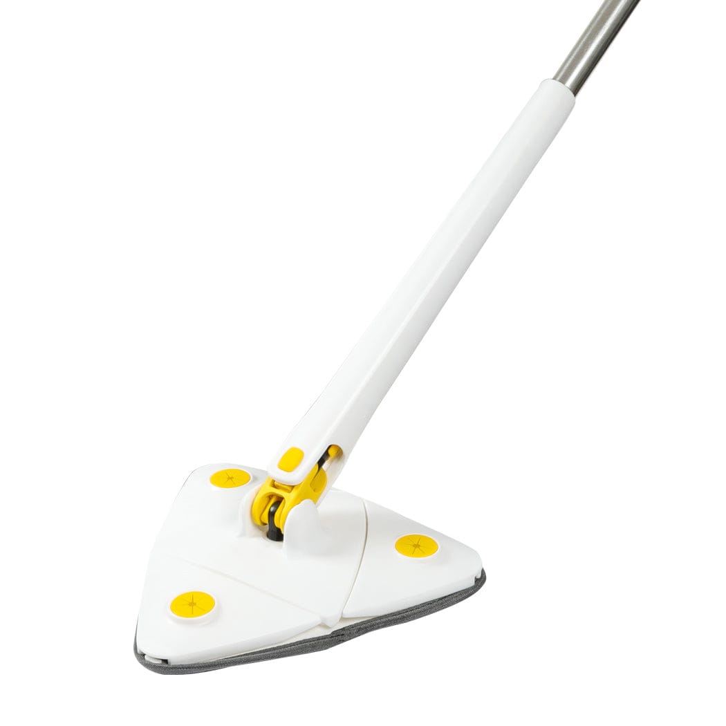 Spin Cleaning Mop 360° Rotatable Adjustable Multifunctional 5 Pads White