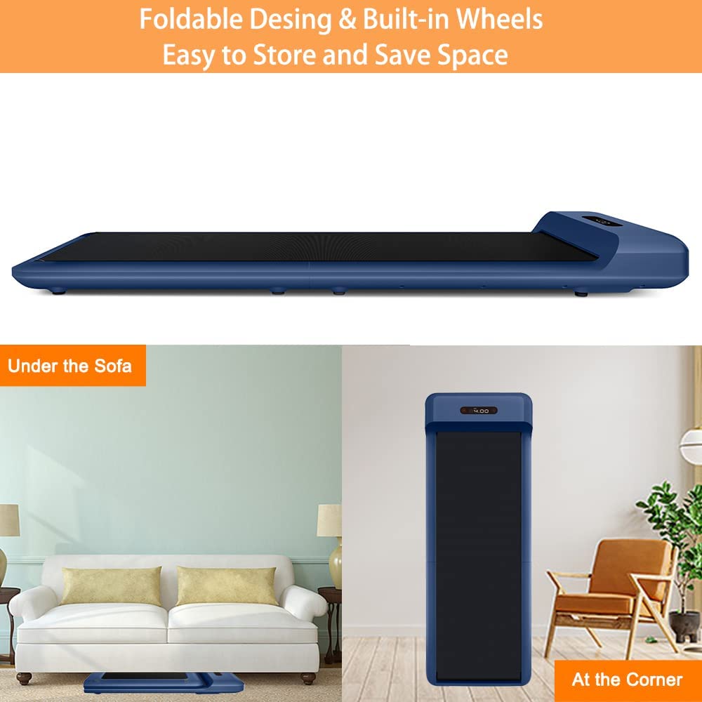 Sport C2 Foldable Portable Walking Pad Office Apartment Treadmill - Blue