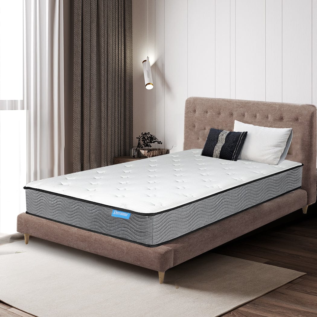 Spring Mattress Pocket Bed Coil Sleep Foam Extra Firm King Single 23CM
