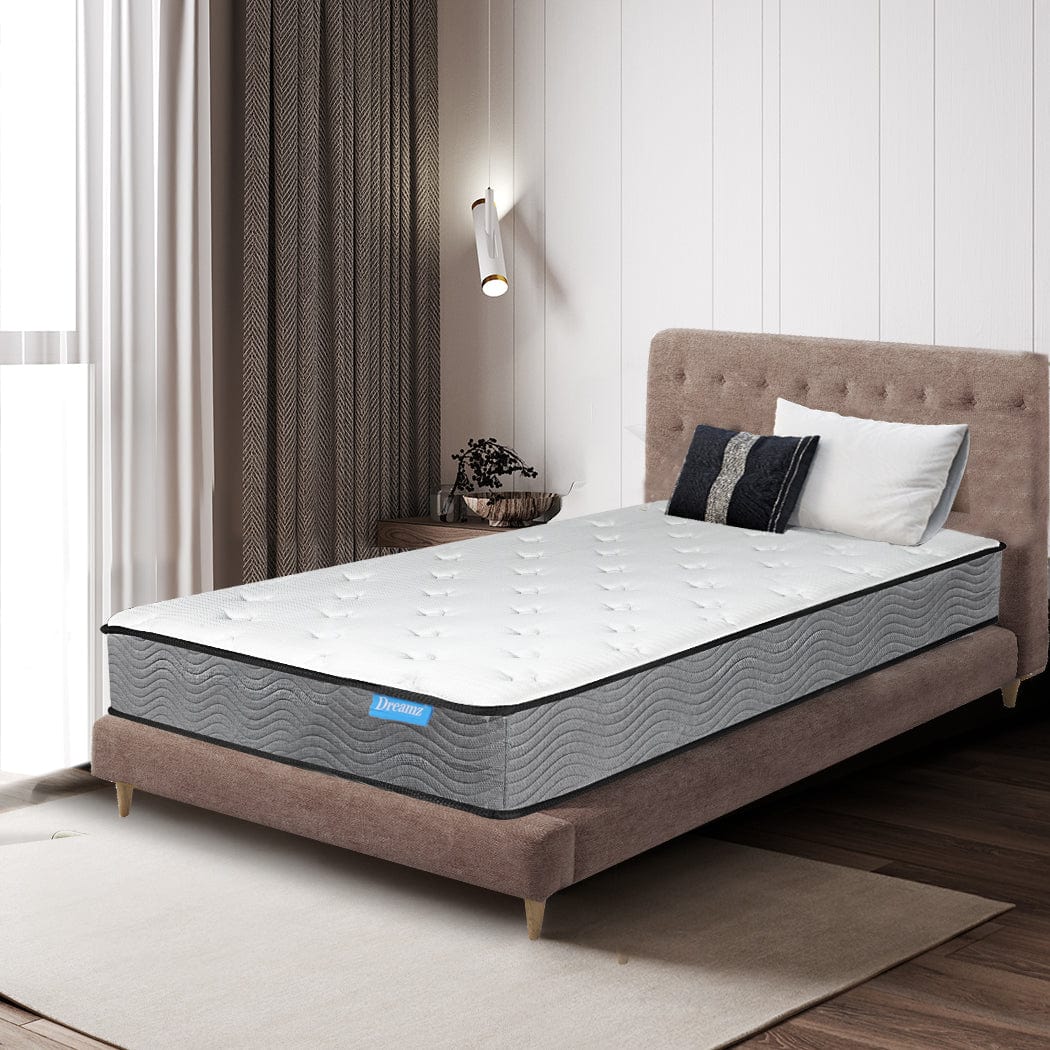 Spring Mattress Pocket Bed Top Coil Sleep Foam Extra Firm Single 23CM