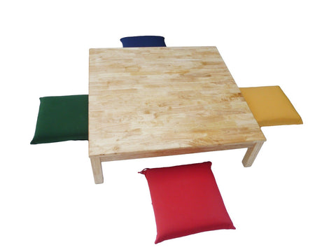 Square Low Table And 4 Cushions