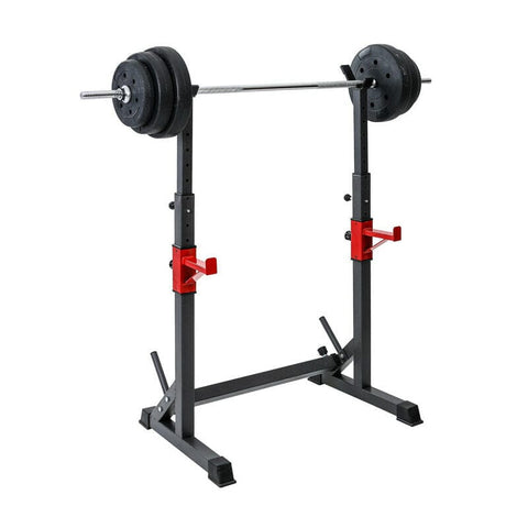 Squat Barbell Pair Rack Bench Home Gym Weight Fitness Lifting Stand
