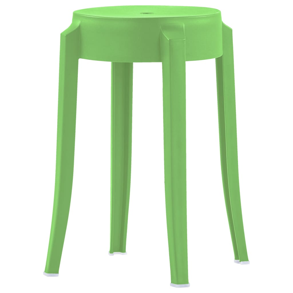 Stackable Stools 4 pcs Multicolour Plastic