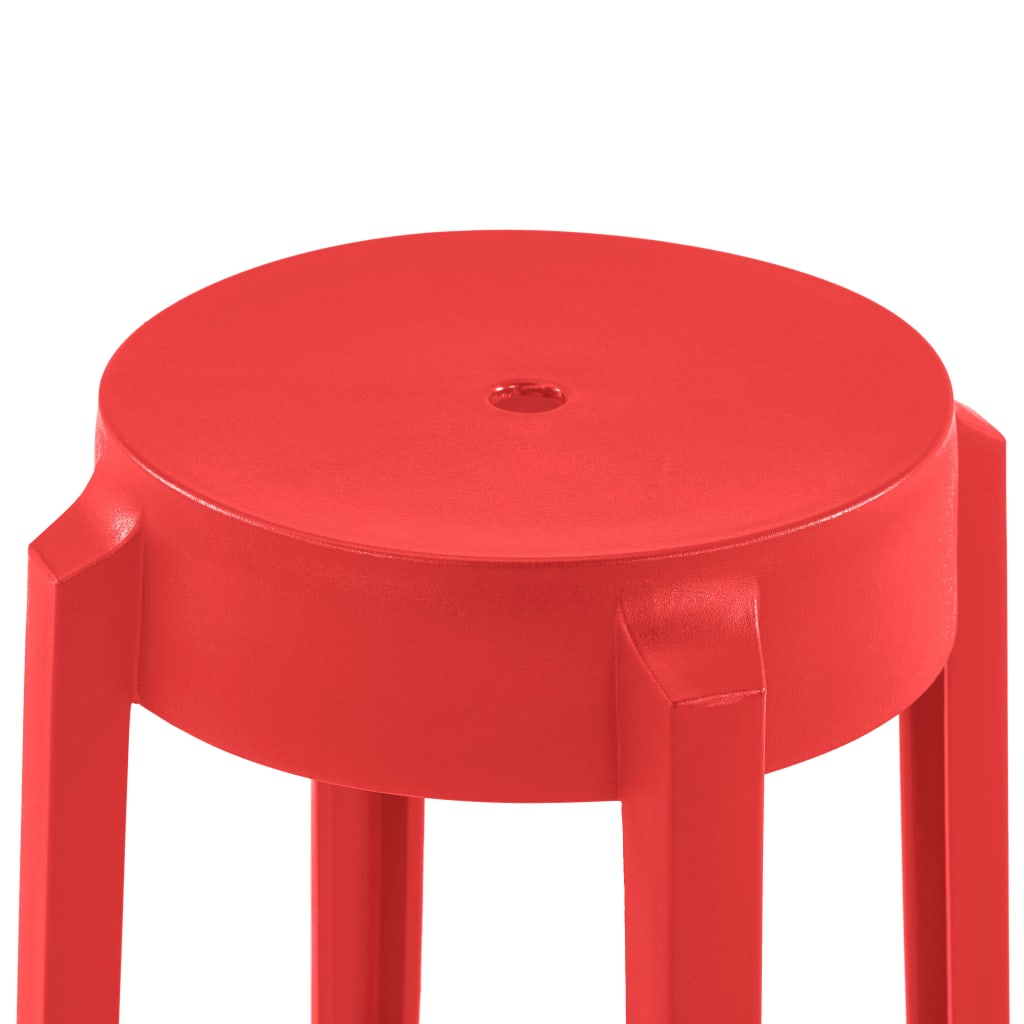 Stackable Stools 4 pcs Multicolour Plastic