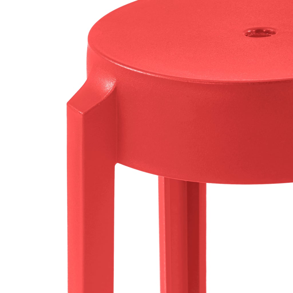 Stackable Stools 4 pcs Multicolour Plastic
