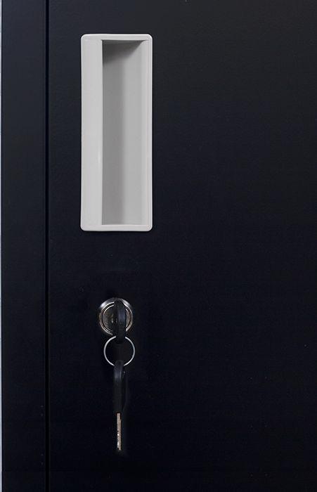 Storage Standard locks 12 Door Locker for Office Gym - Black