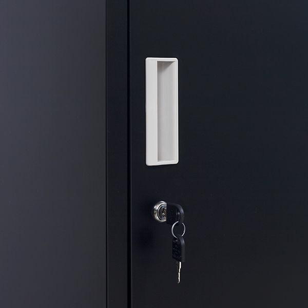 Storage Standard locks 12 Door Locker for Office Gym - Black
