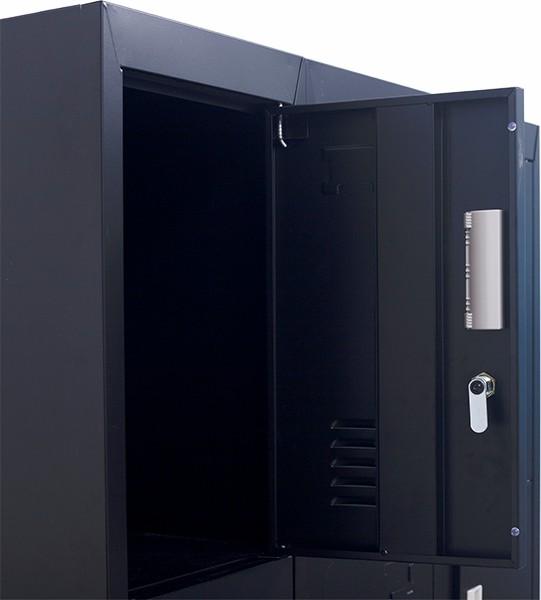 Storage Standard locks 12 Door Locker for Office Gym - Black